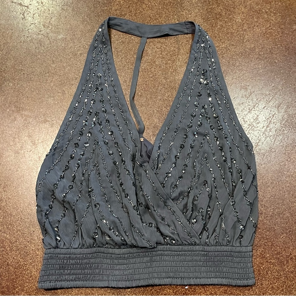 FP Silver Beaded Halter